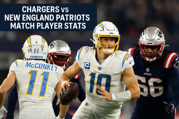 chargers vs new england patriots match player stats