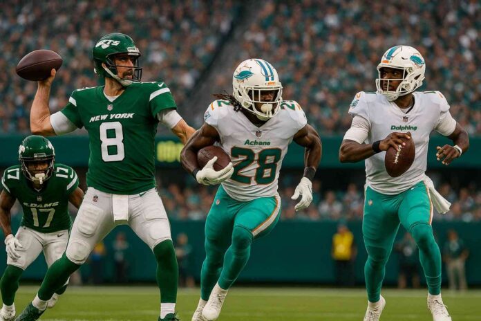 new york jets vs miami dolphins match player stats